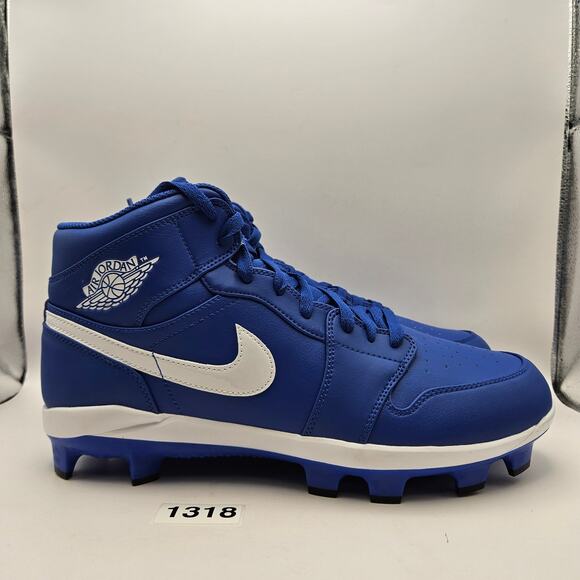 NIKE AIR JORDAN 1 MEN\'S 11.5 RETRO MCS GAME ROYAL BASEBALL CLEATS AV5354-401 main image 5